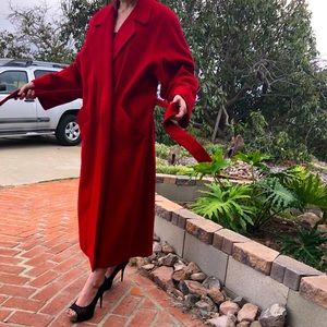 **SOLD** Christian Dior Long Red Wool Coat 🥀